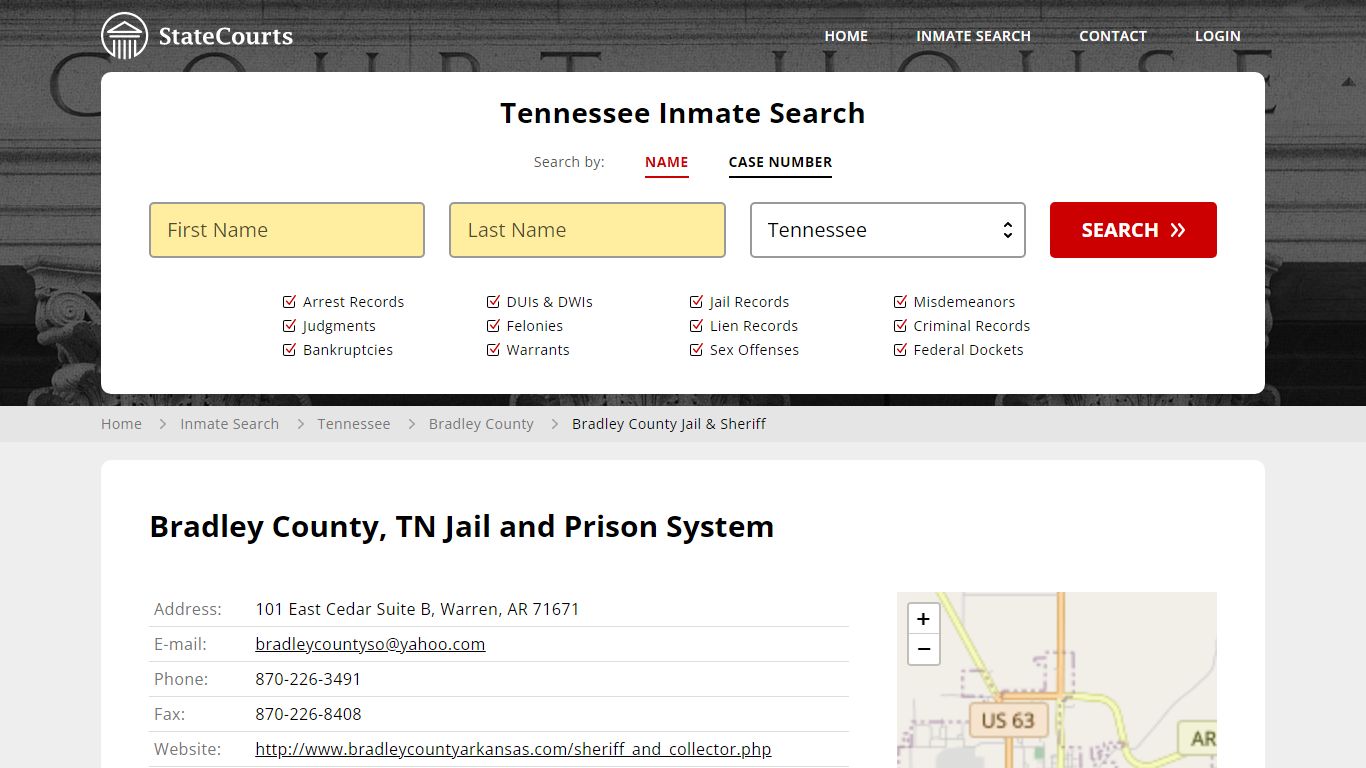 Bradley County Jail & Sheriff Inmate Records Search, Tennessee ...